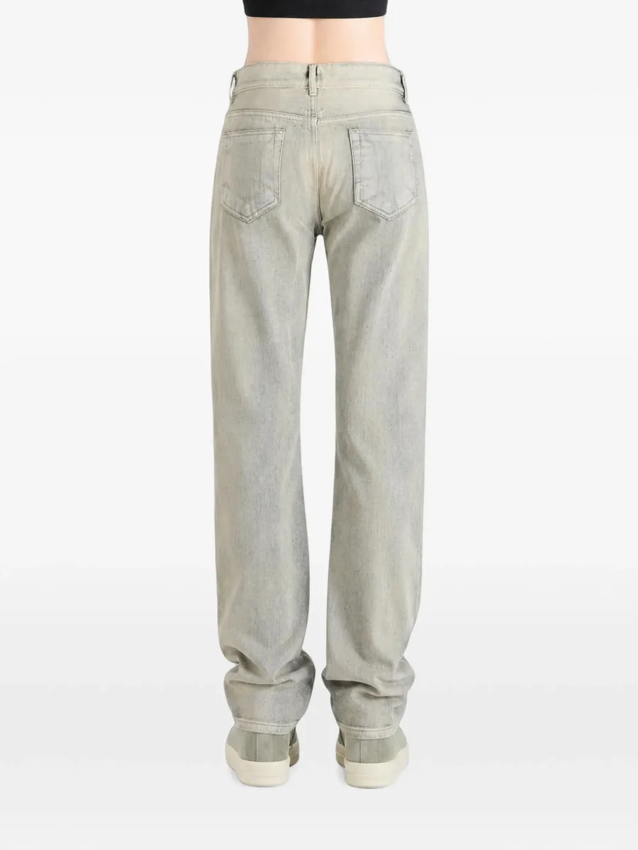 faded straight-leg jeans 4