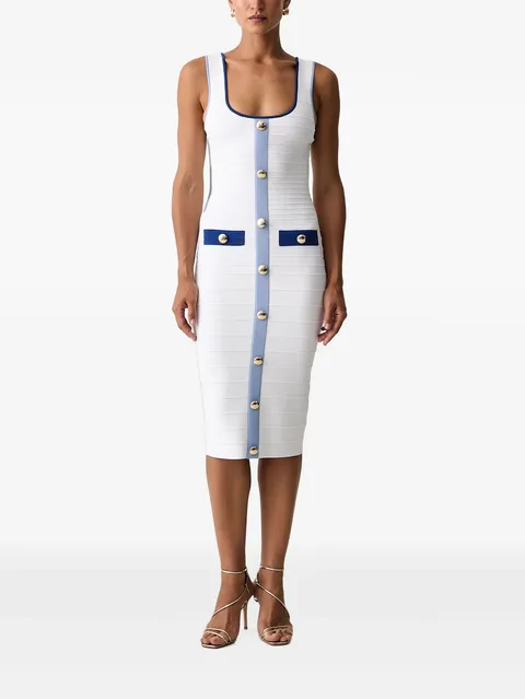 midi Lyle button-up bandage dress
