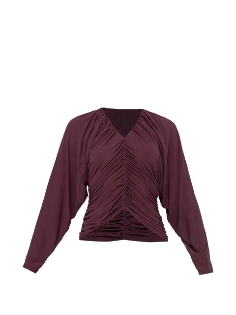 draped TENCEL™ and wool top