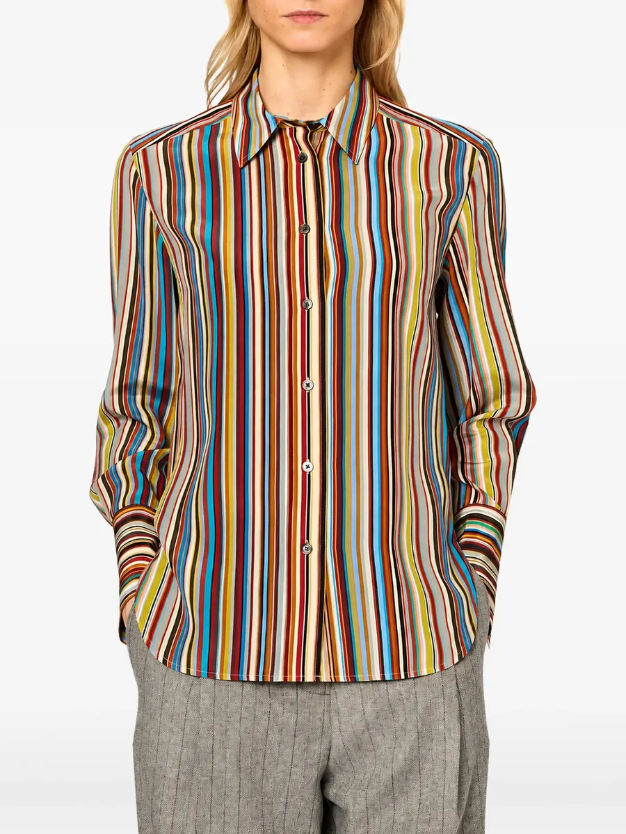 Artist Stripe silk shirt 2