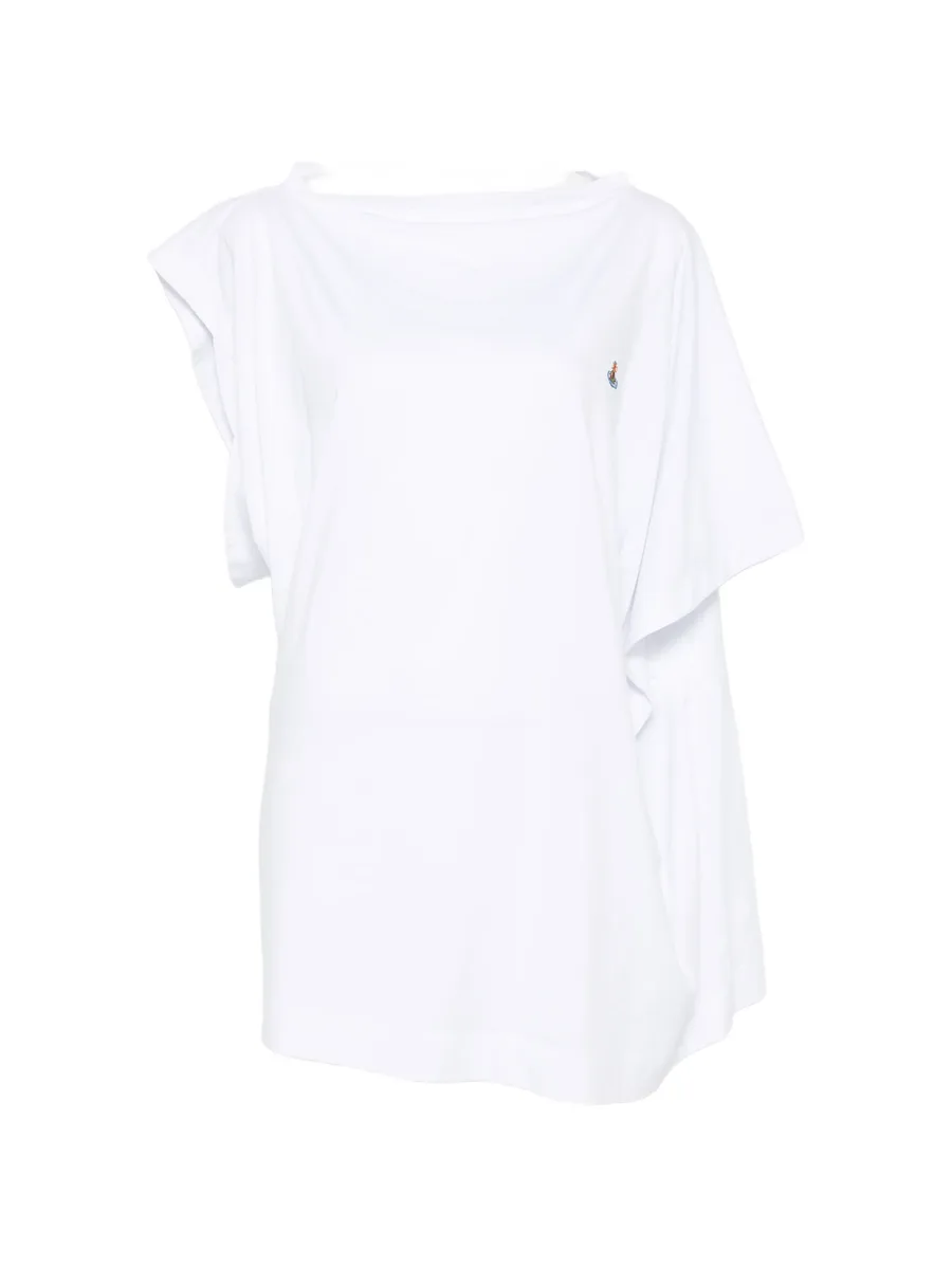 Hebo draped-detail T-shirt 1