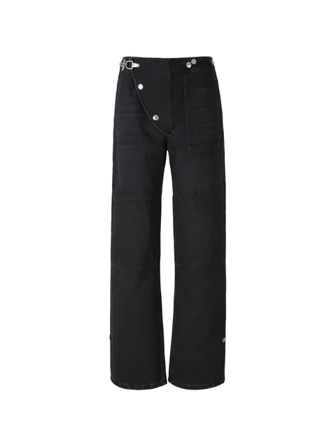 buckle-detail jeans