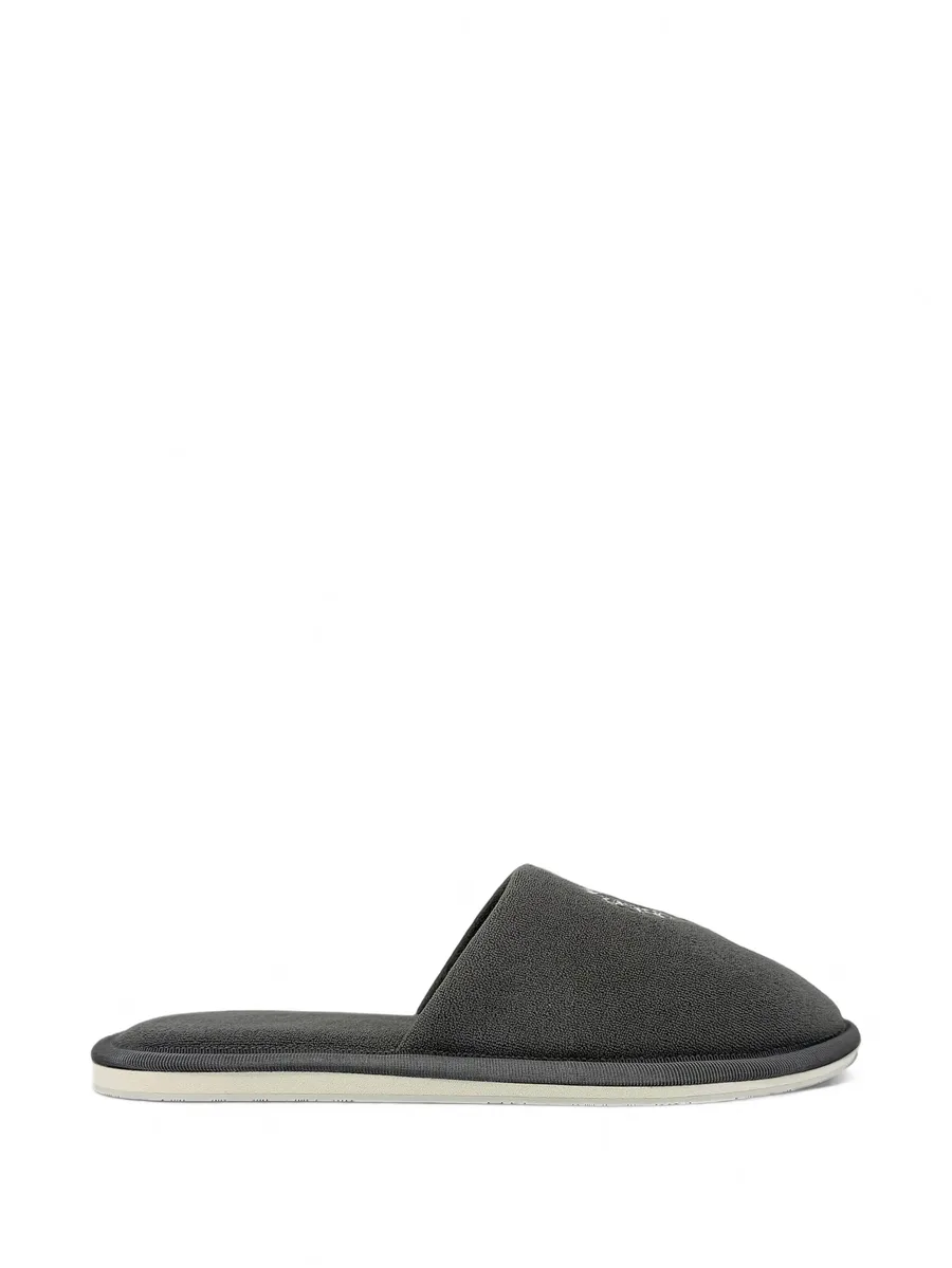 London Horseshoe logo-embroidered slippers 1