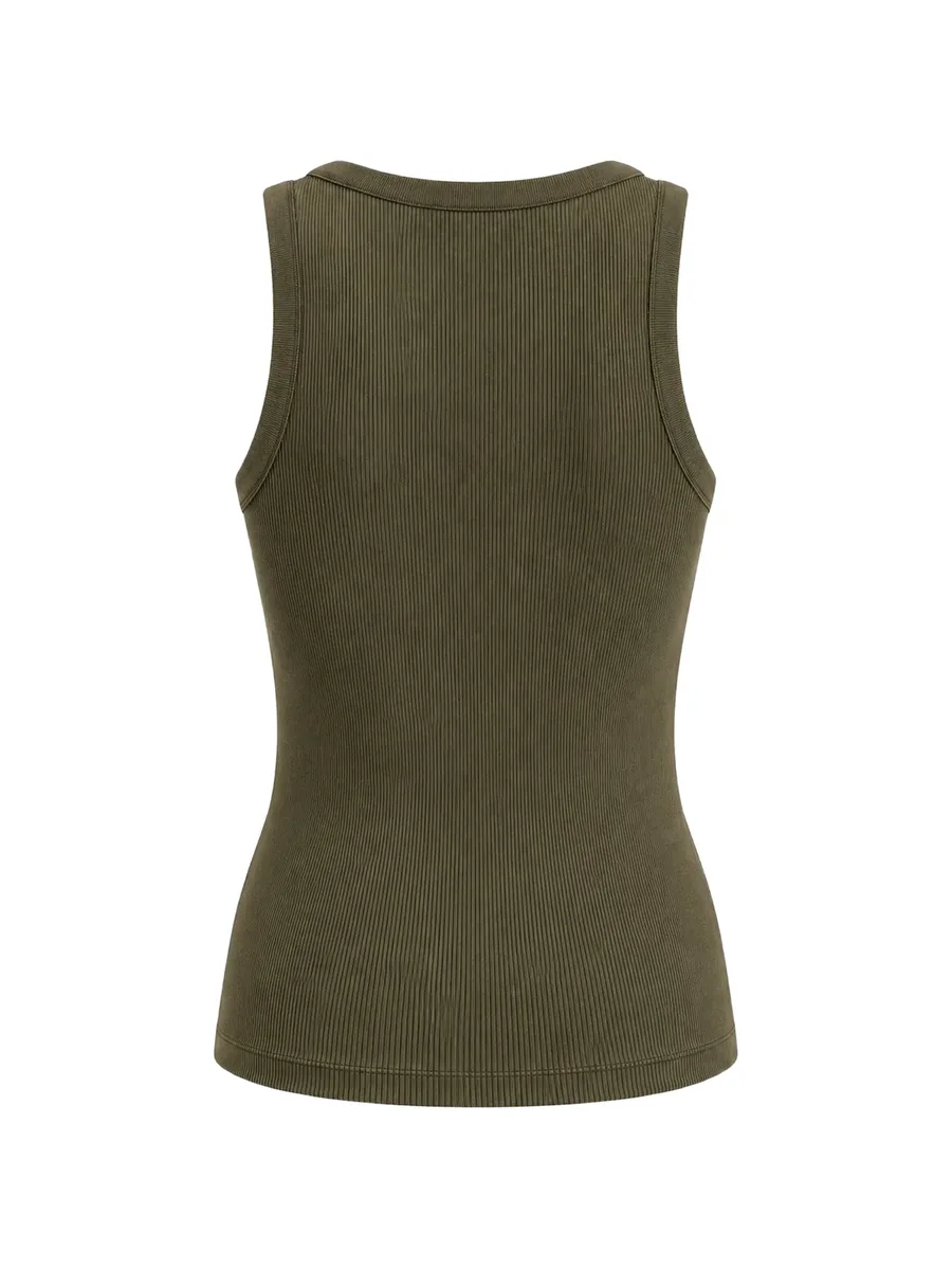 ribbed scoop-neck tank top 2