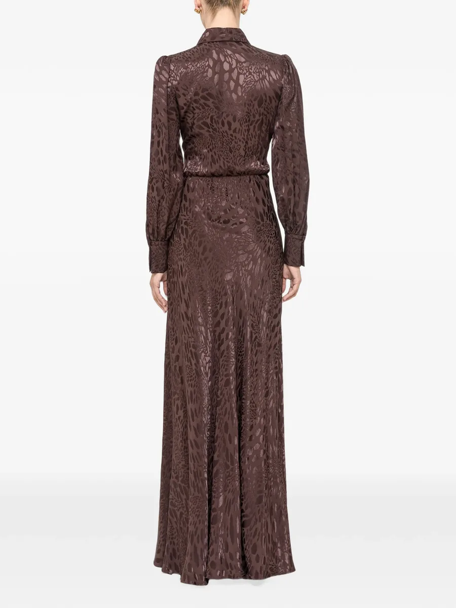 leopard-print viscose-blend dress 4