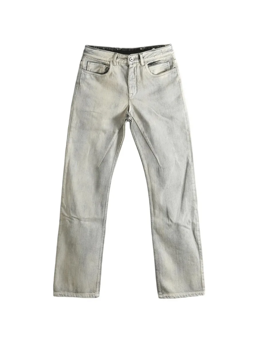 faded straight-leg jeans 1