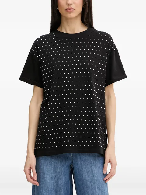 rhinestone-embellished T-shirt