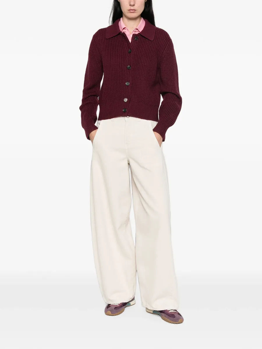 ribbed-knit cardigan 2