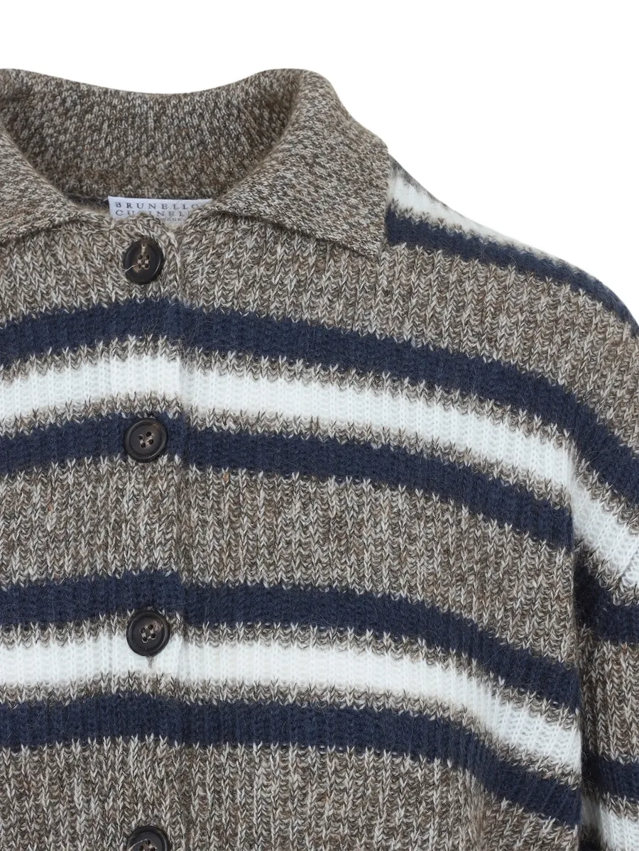 striped button-up cardigan 3