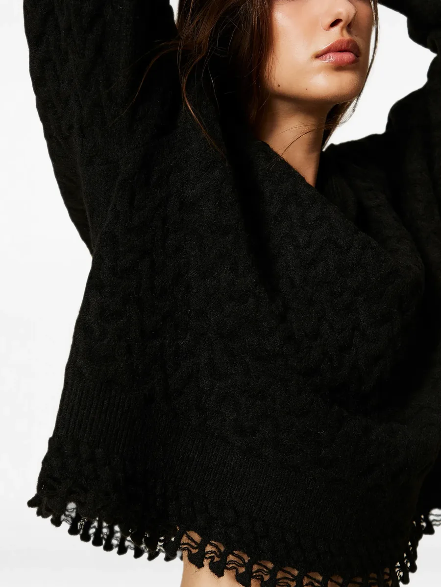 cable knit and crochet jumper 4