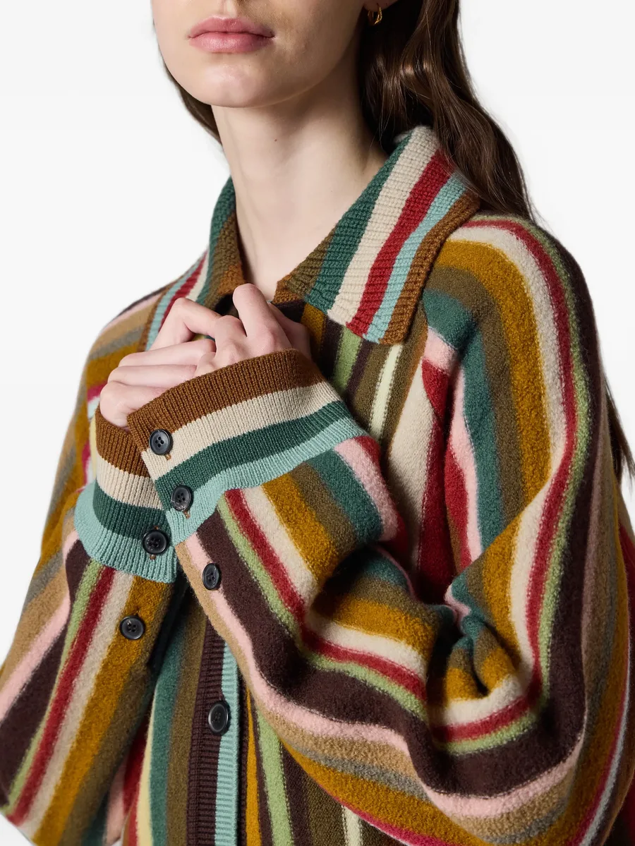 merino wool 'Signature Stripe' cardigan 6