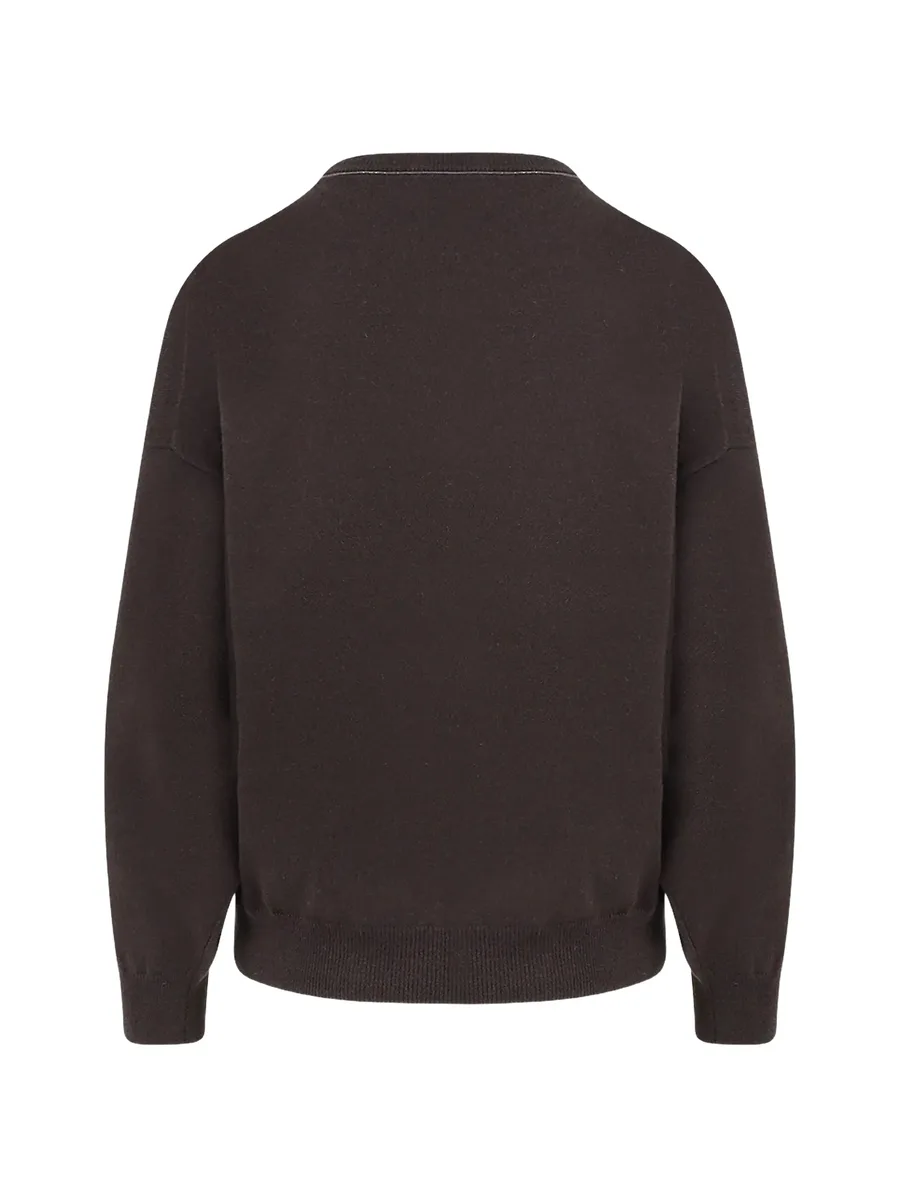 monili-chain crew-neck sweater 2