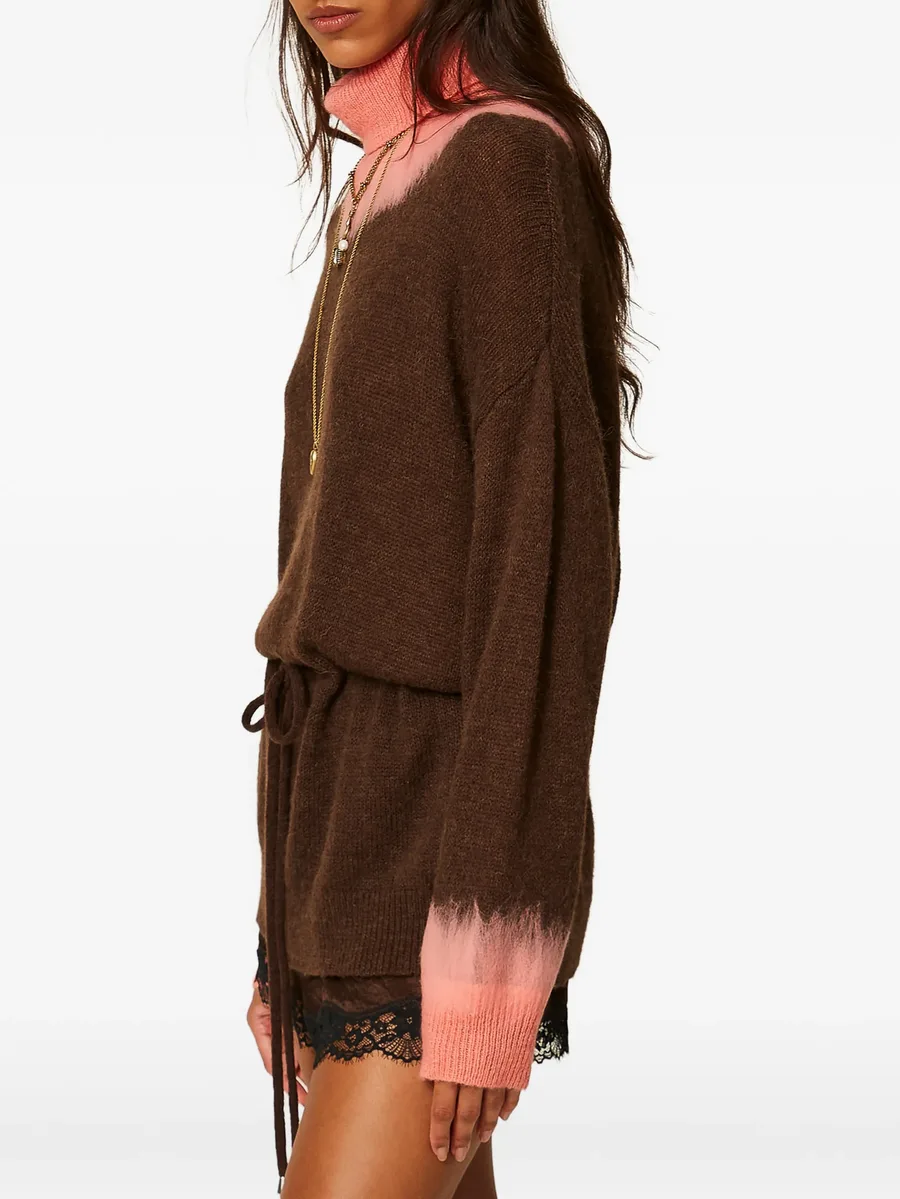Myfo two-tone wool-blend maxi sweater 4