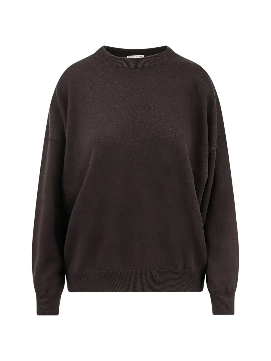 monili-chain crew-neck sweater 1