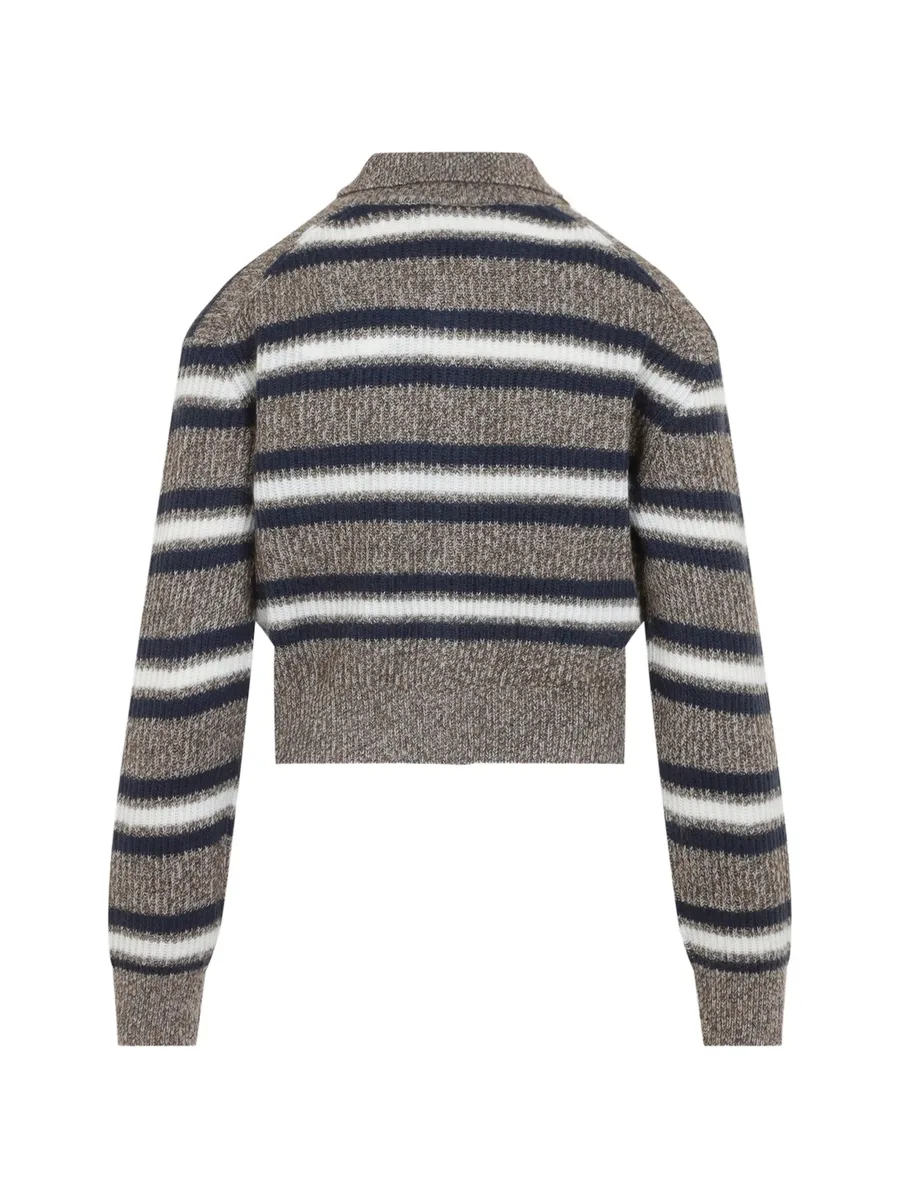 striped button-up cardigan 2