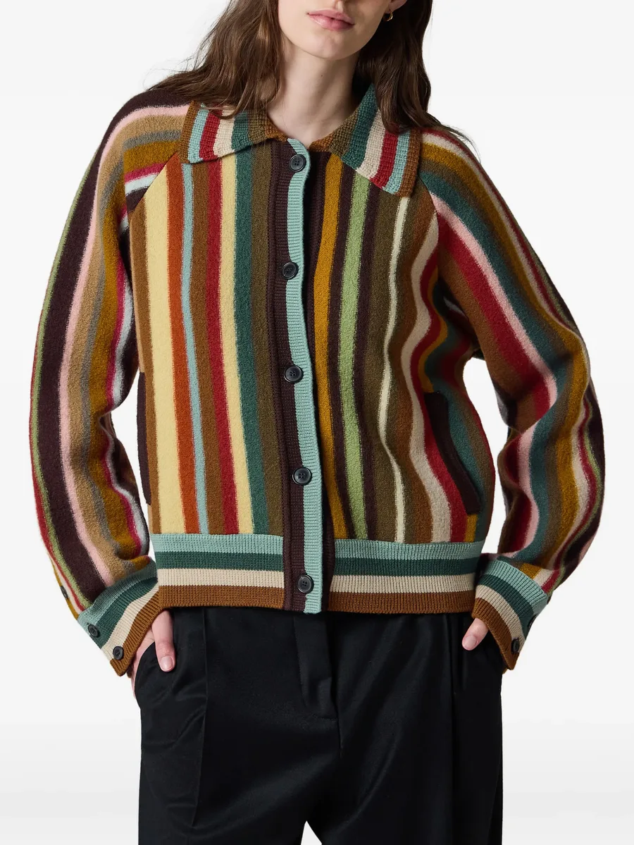 merino wool 'Signature Stripe' cardigan 3