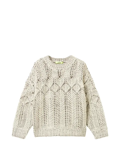 Myfo wool blend jumper with embroidery