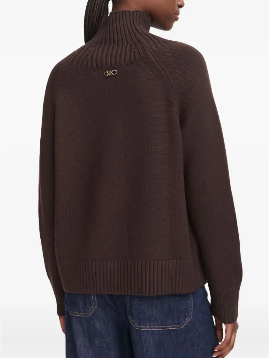ribbed-knit raglan-sleeve sweater 3