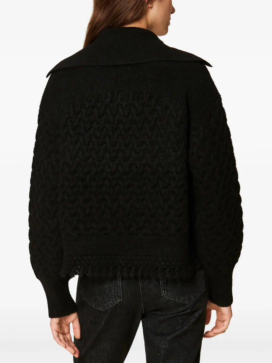 cable knit and crochet jumper 3