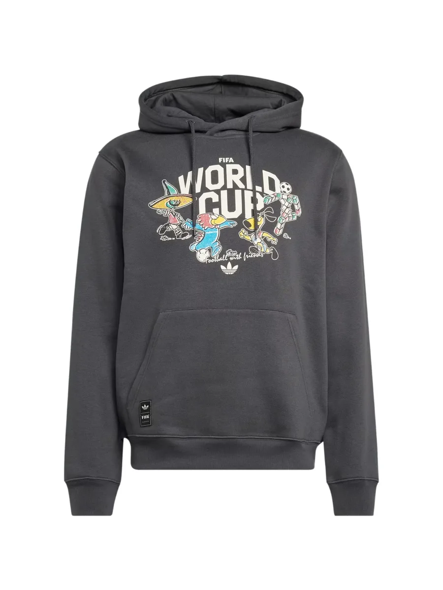 graphic-print drawstring hoodie 1
