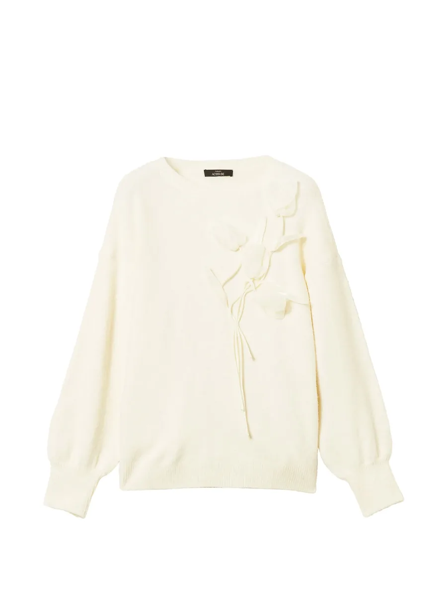jumper with organza floral ramage 1