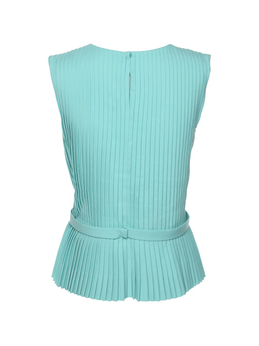 pleated belted top 4
