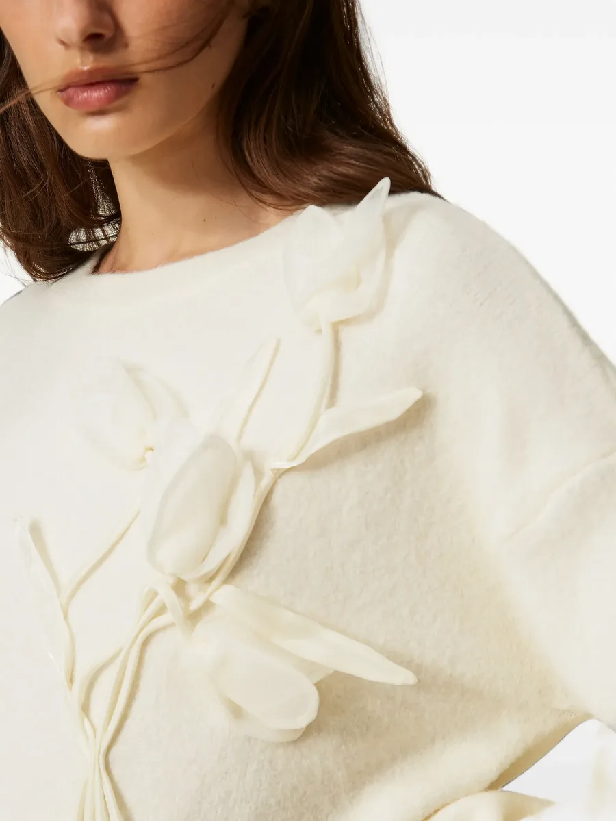 jumper with organza floral ramage 5