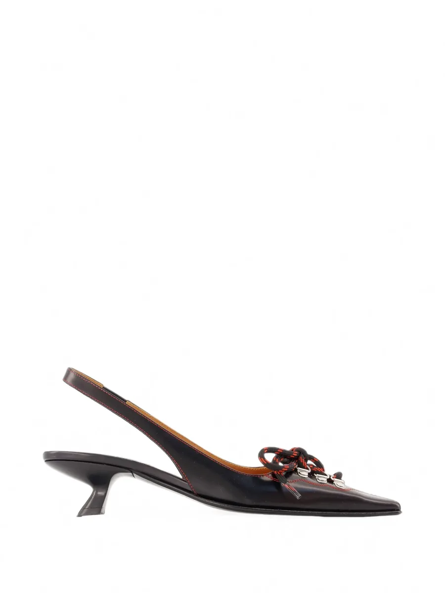 lace-up slingback pumps 1