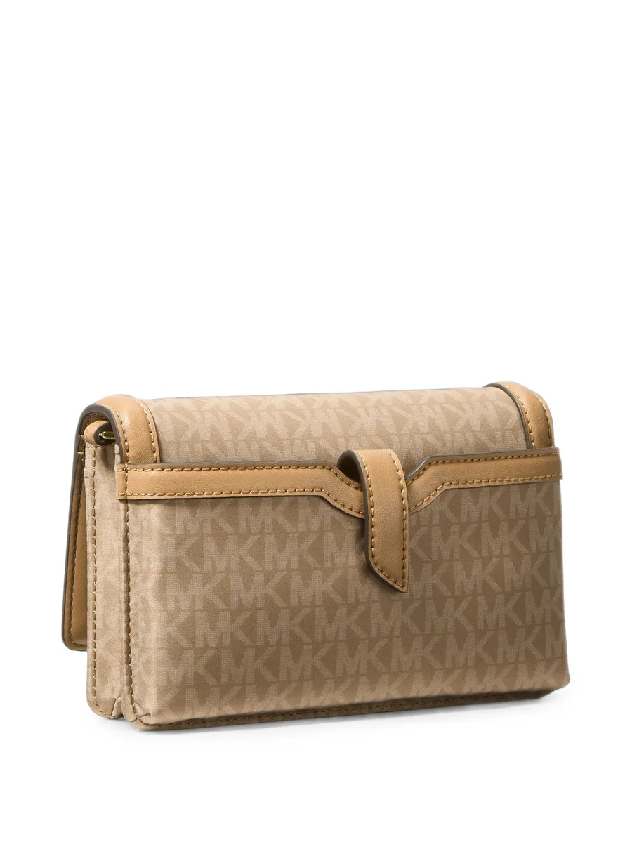 monogram-print logo-strap cross body bag 4