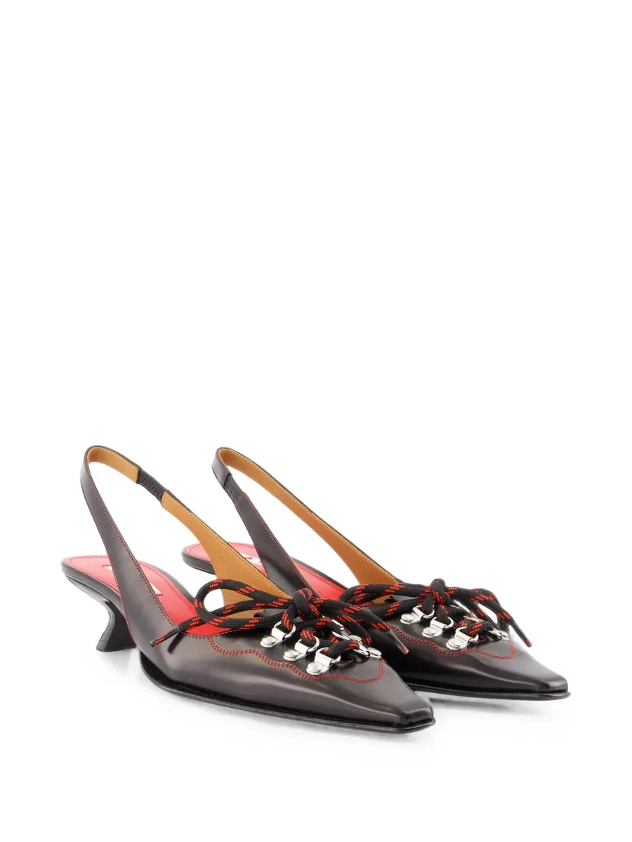 lace-up slingback pumps 2