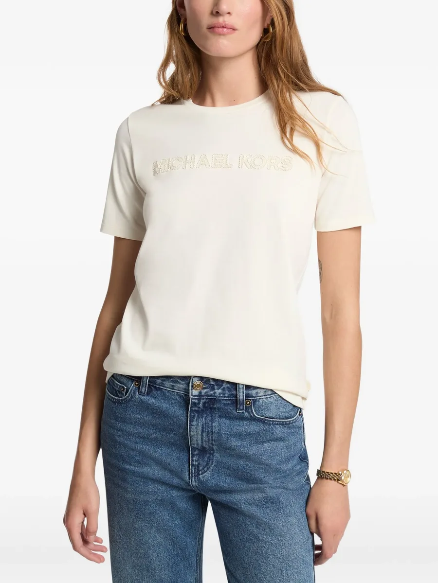 logo-embellished T-shirt 1