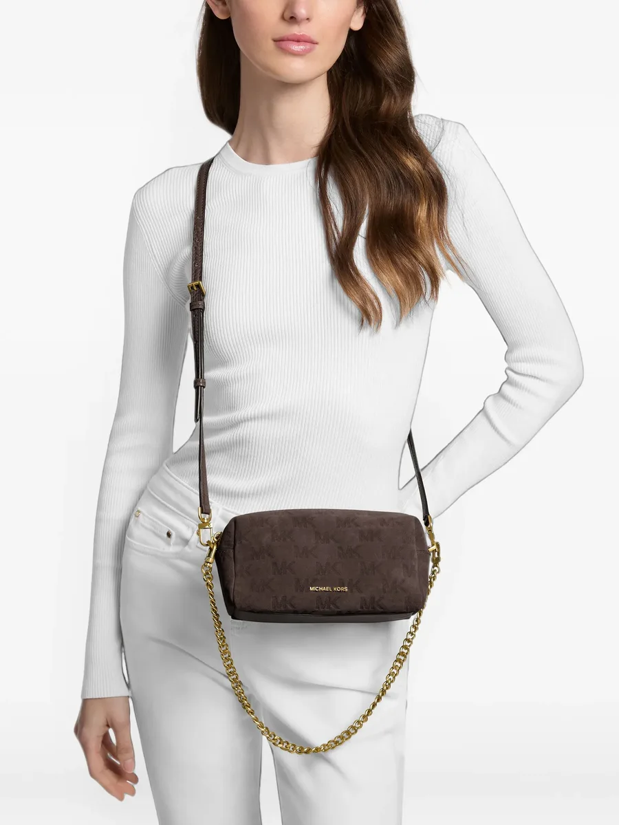 Bryant small logo-embossed suede convertible crossbody bag 2