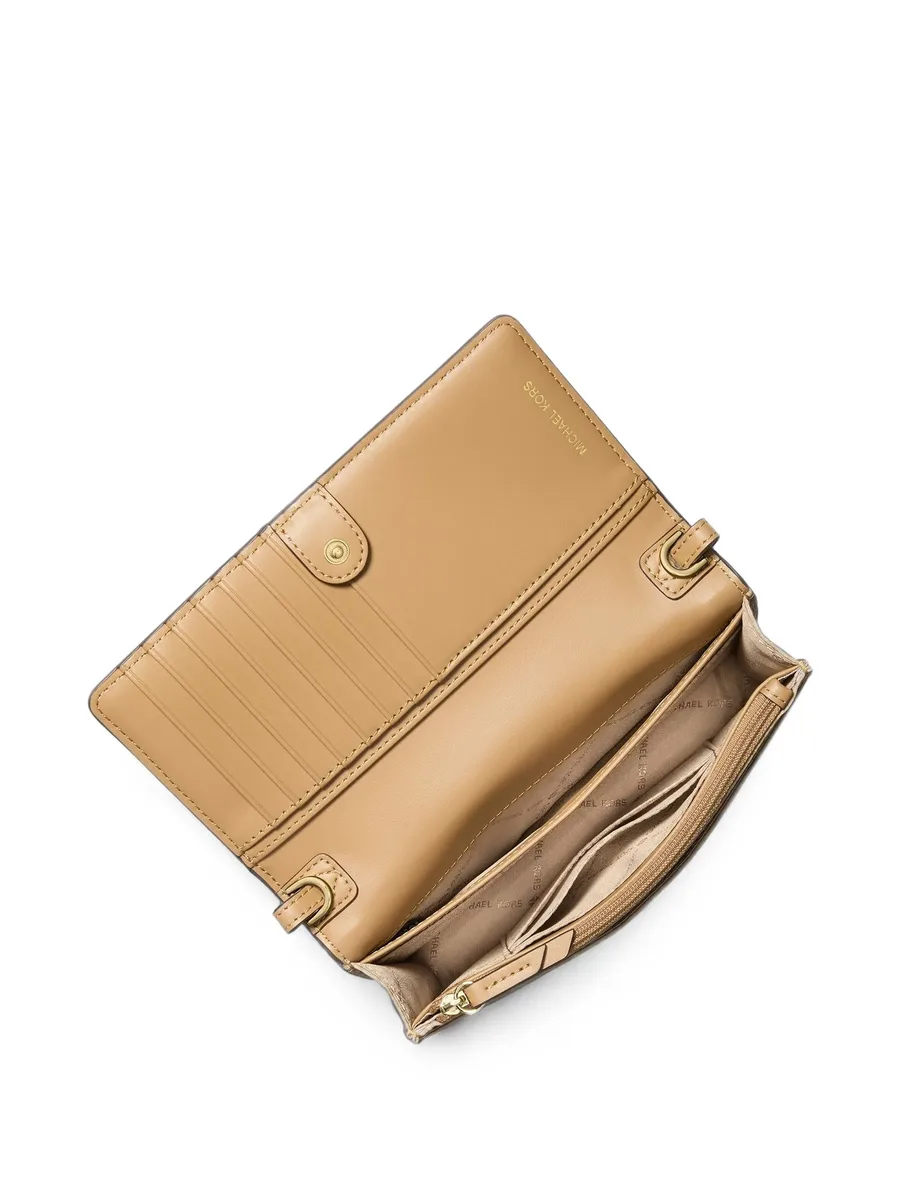 monogram-print logo-strap cross body bag 3