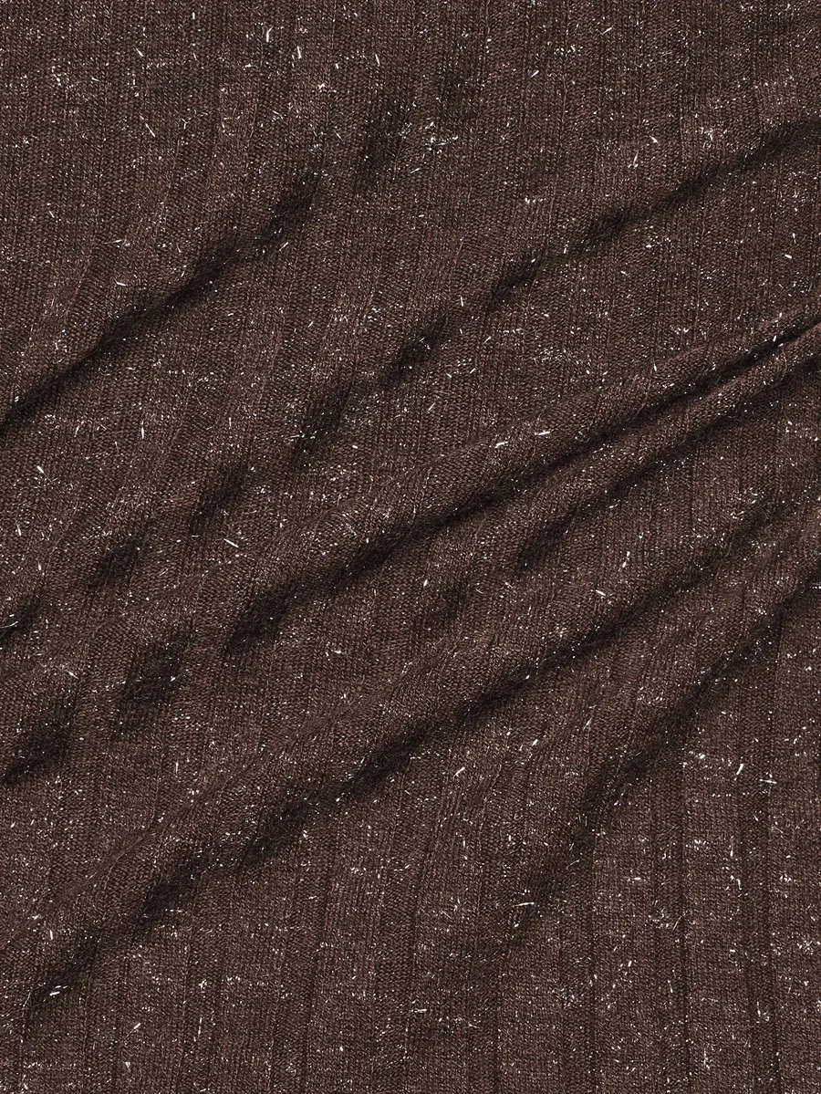 ribbed-knit V-neck dress 3