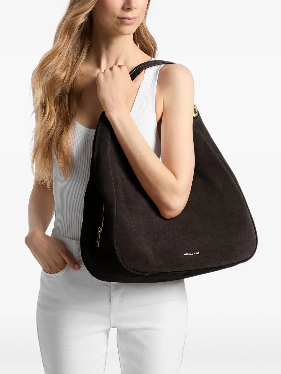 Ellie large suede shoulder bag 1