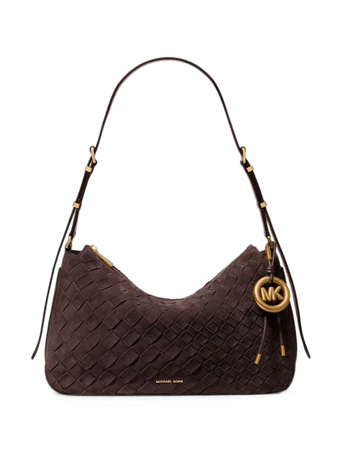 Nolita braided suede shoulder bag
