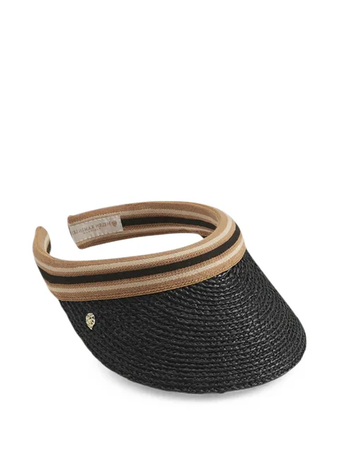 Bianca 8 striped woven visor