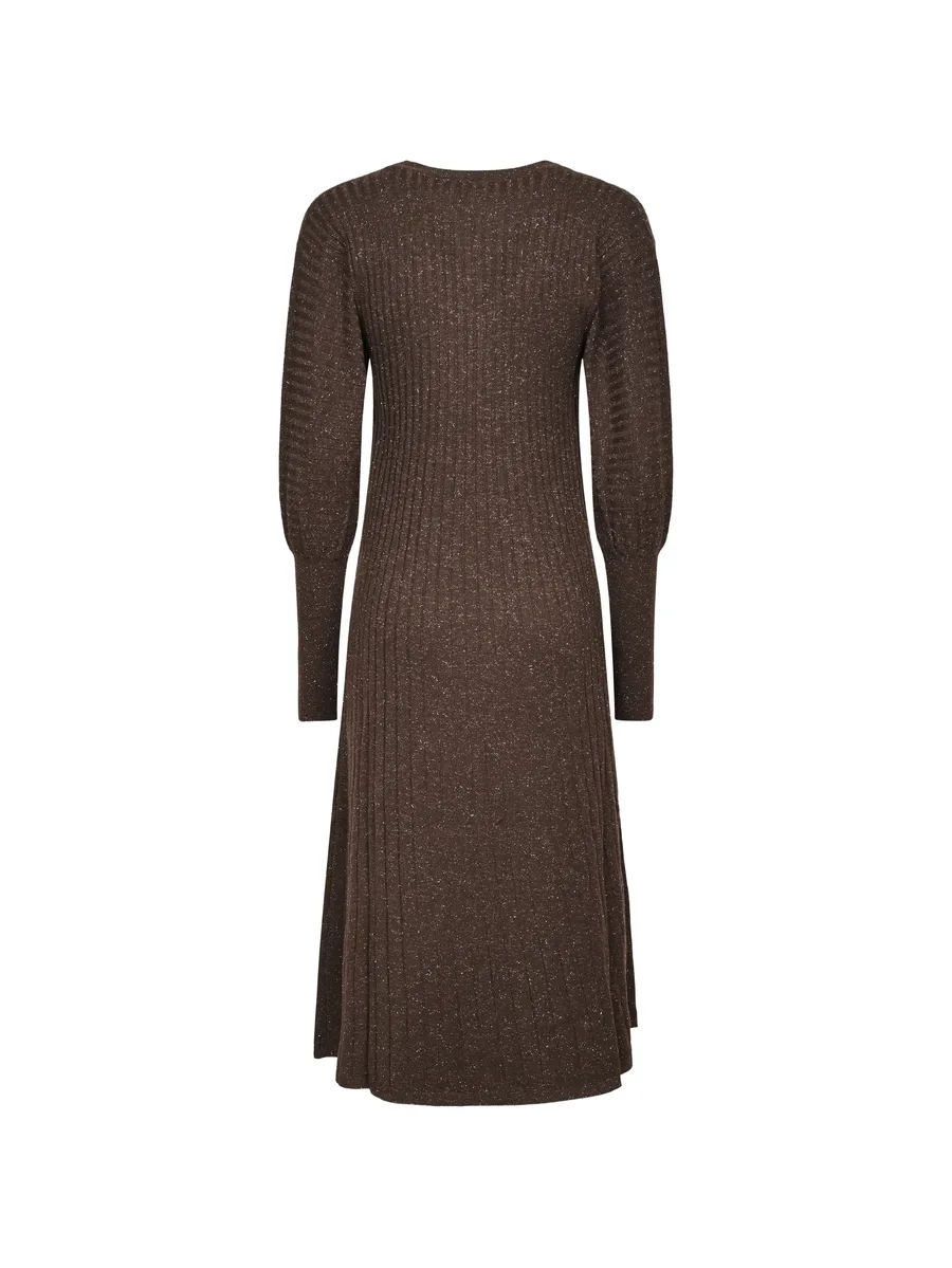 ribbed-knit V-neck dress 2