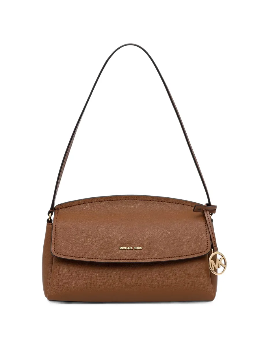saffiano-leather logo-plaque shoulder bag 1