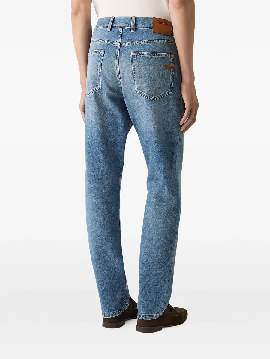blue cotton Roccia jeans 3