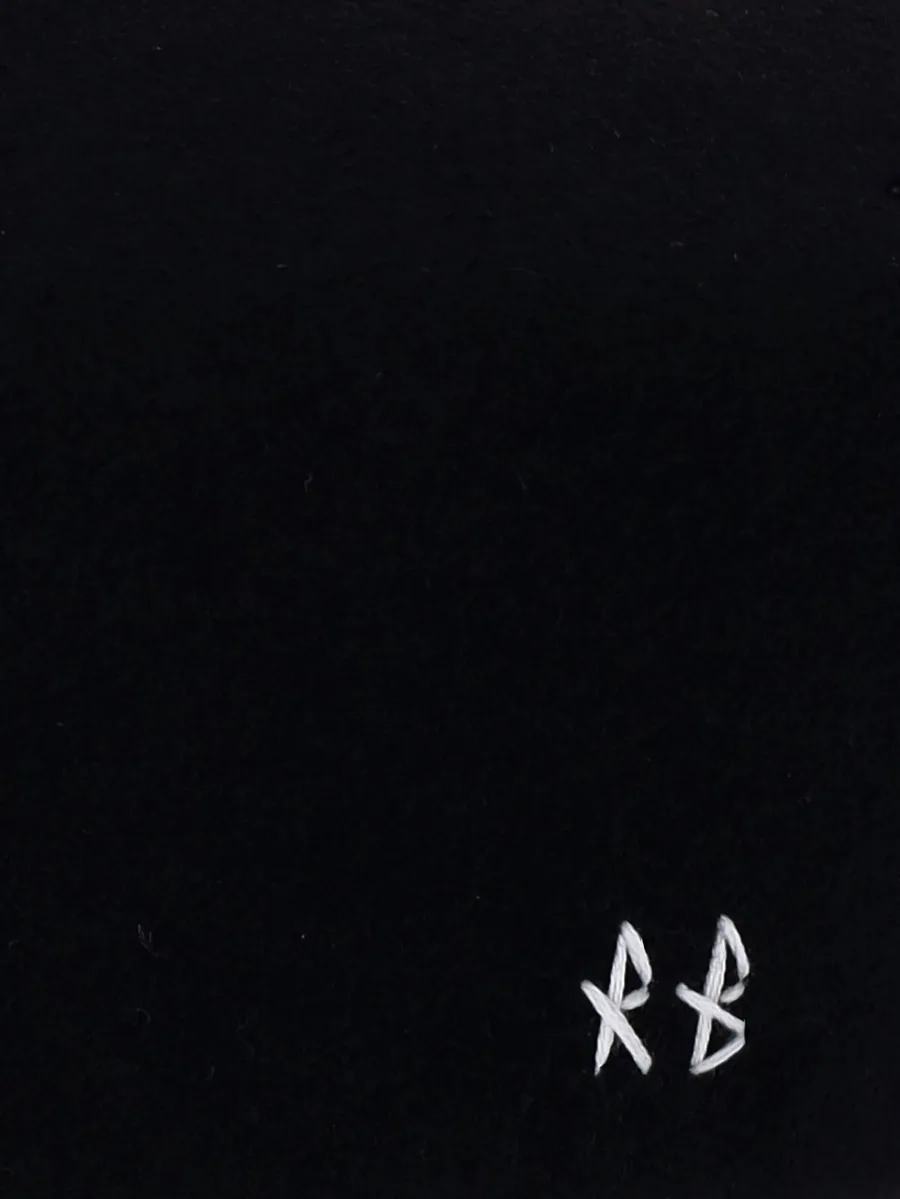 logo-embroidered wool beret 3
