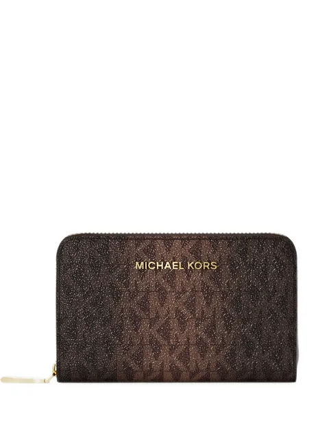 small logo and leather wallet