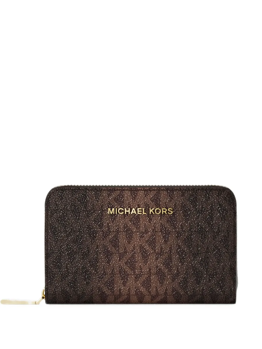 small logo and leather wallet 1