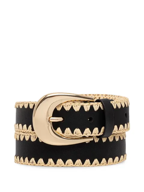 whipstitch leather belt