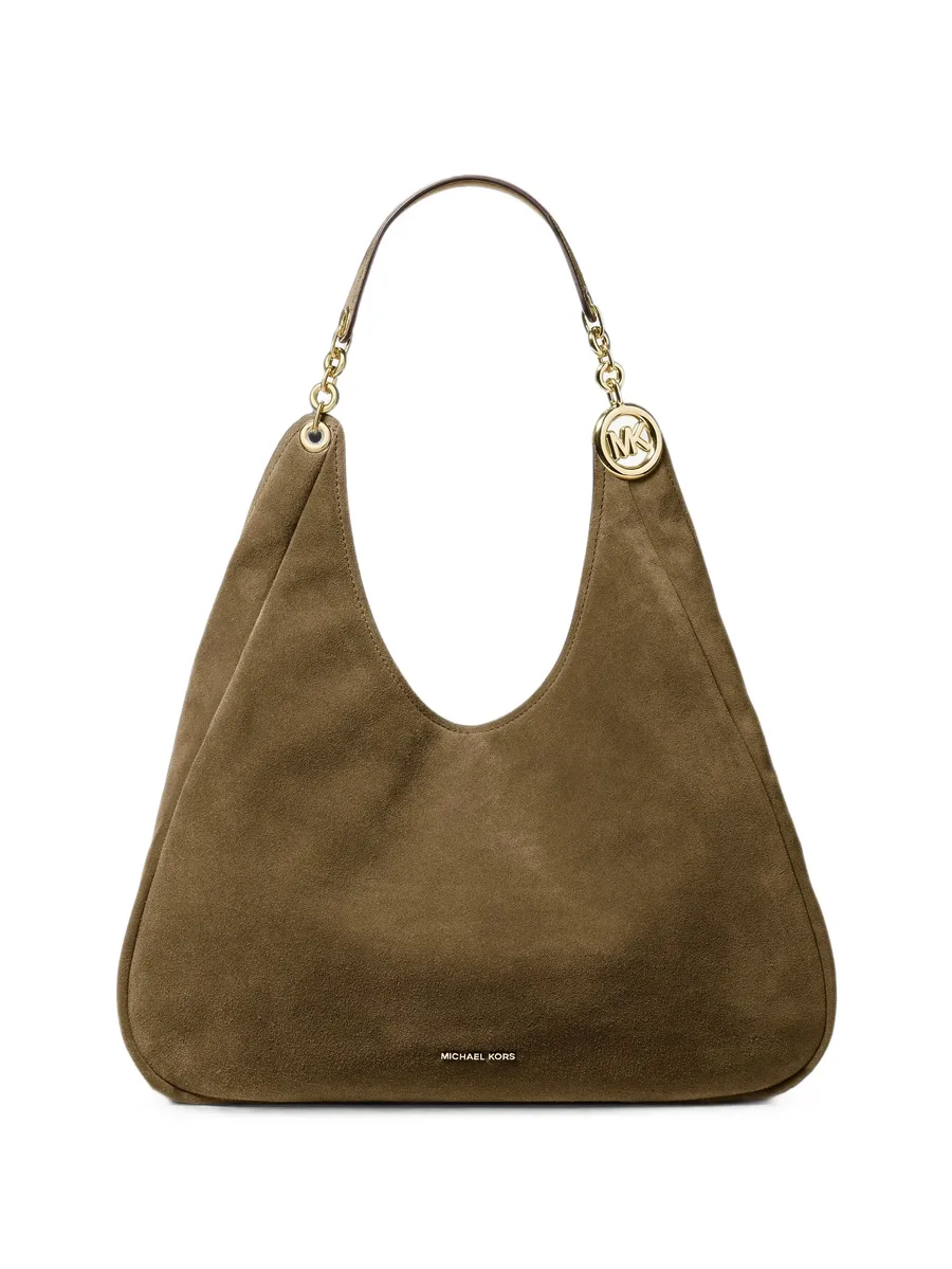 Ellie large suede shoulder bag 1