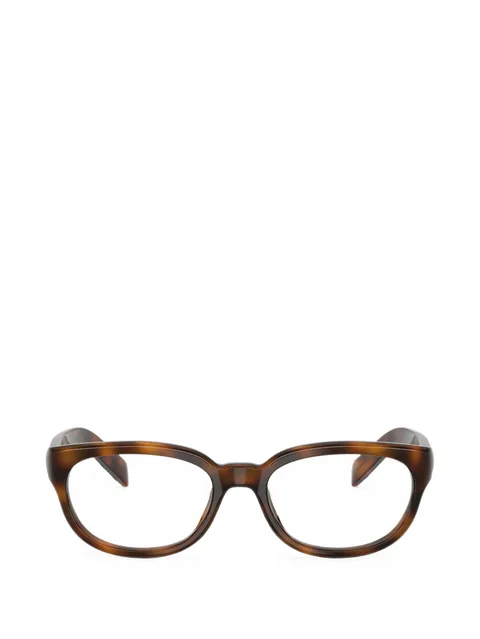 tortoiseshell-effect glasses