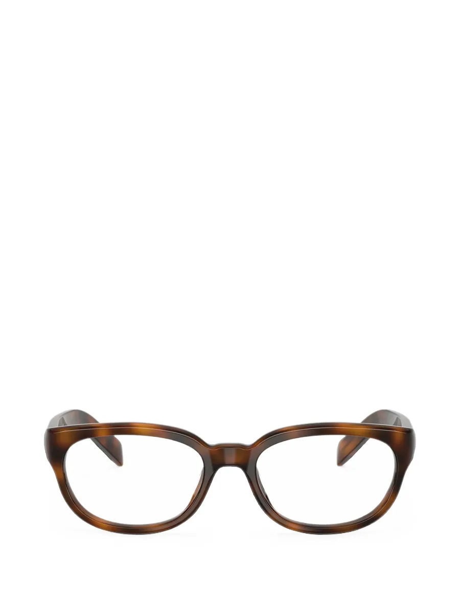 tortoiseshell-effect glasses 1
