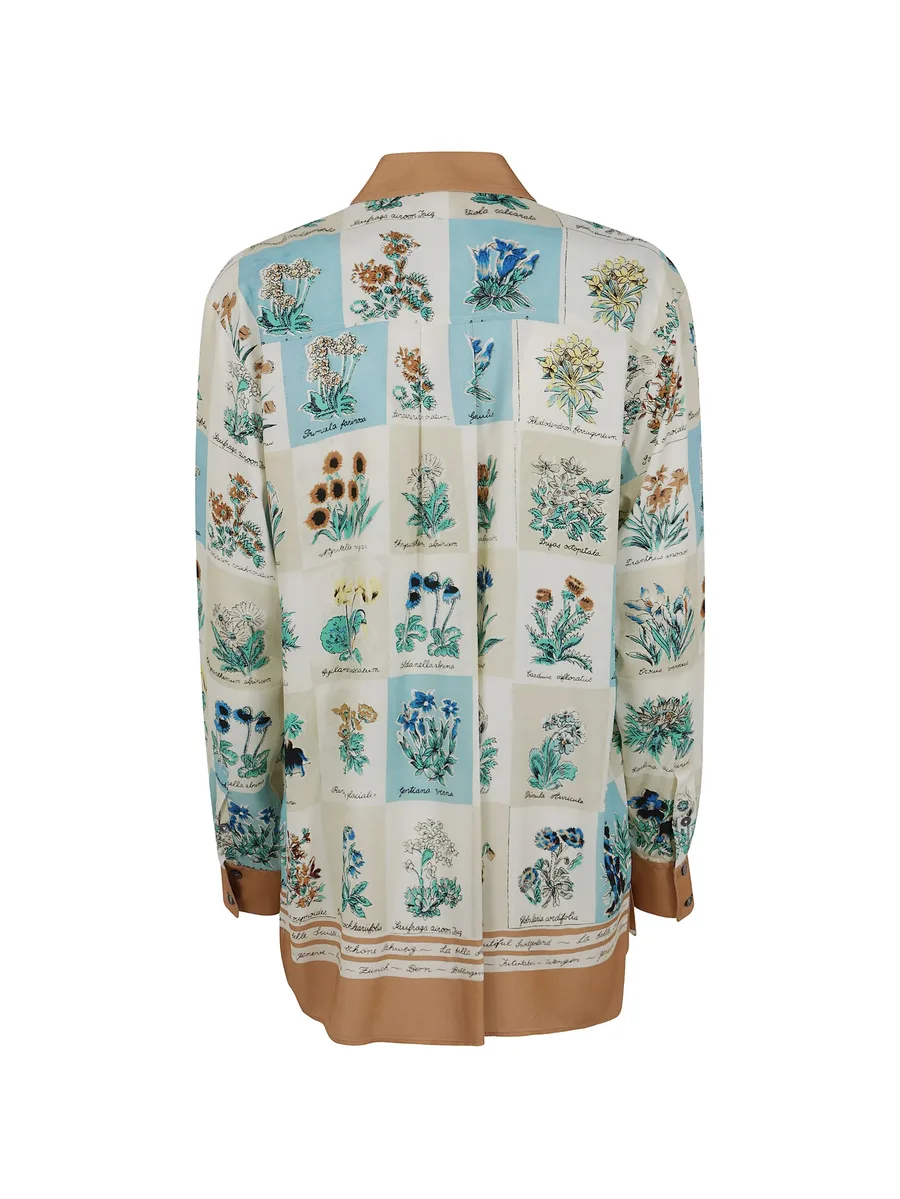 'Floral Scarf' print shirt 2