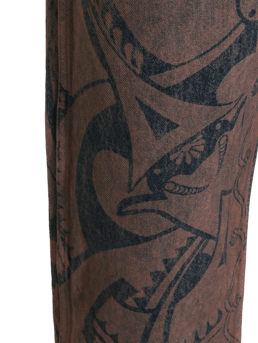 graphic-print jeans 3