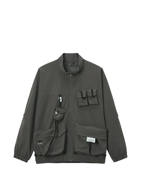 multi-pocket zip-up jacket